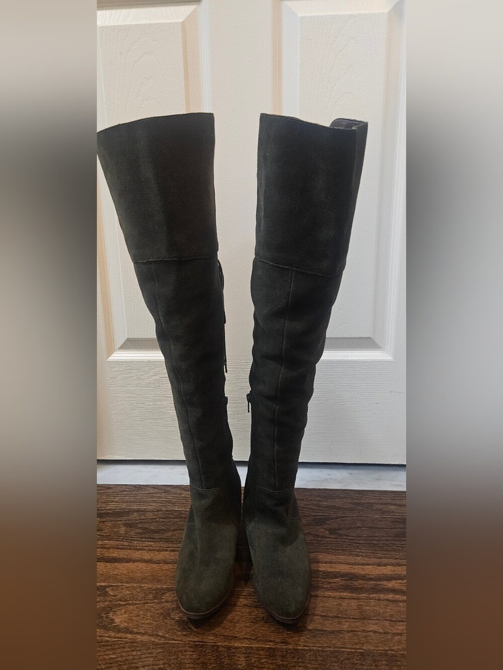 ALDO Dark Olive Over The Knee Boots Size 6